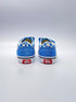 Vans old skool V theory checkerboard blauw wit
